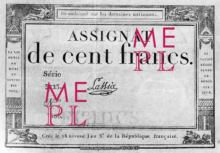  : Assignat bill of 100 Francs