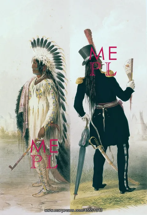 : Assiniboine Indian chief : Assiniboine Indian chief