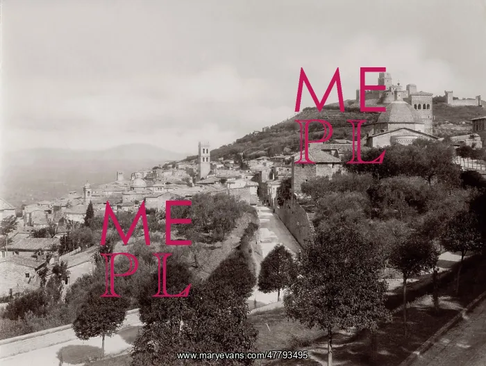 : Assisi, Umbria, Italy, view of the town : Assisi, Umbria, Italy, view of the town