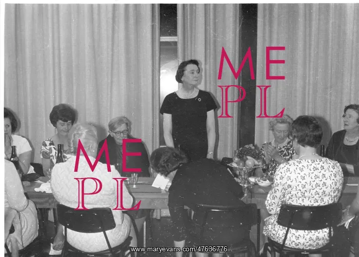 : Assistant HMI Kathleen May Hill at a dinner : Assistant HMI Kathleen May Hill at a dinner
