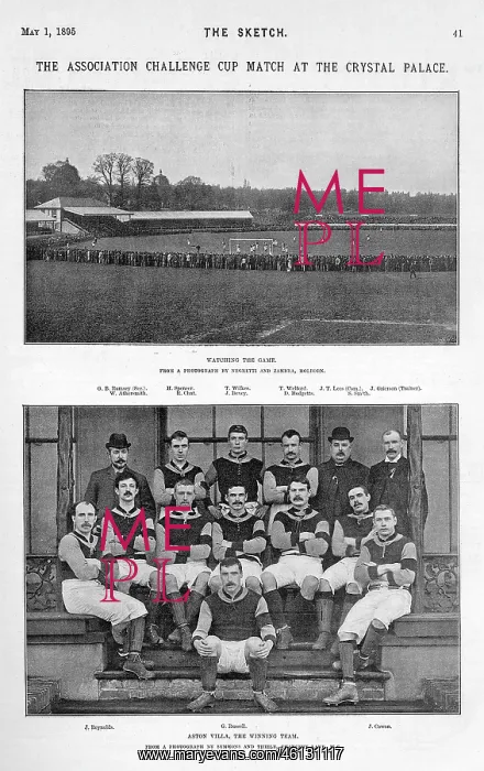 : Association Challenge Cup match at the Crystal Palace 1895 : Association Challenge Cup match at the Crystal Palace 1895