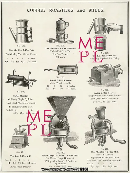  : An assortment of coffee roasters and mills