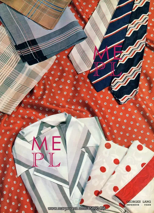  : An assortment of men's ties, hankies and shirts