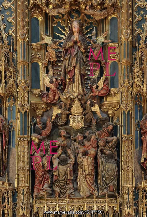 : Assumption, Altarpiece, Old Cathedral, Coimbra, Portugal : Assumption, Altarpiece, Old Cathedral, Coimbra, Portugal
