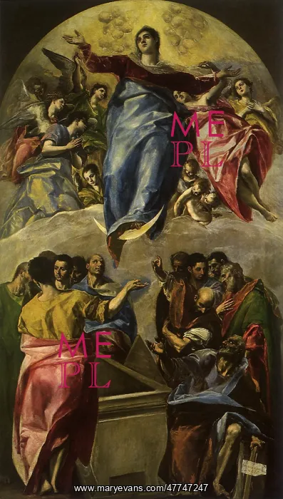 : The Assumption of the Virgin, by El Greco : The Assumption of the Virgin, by El Greco