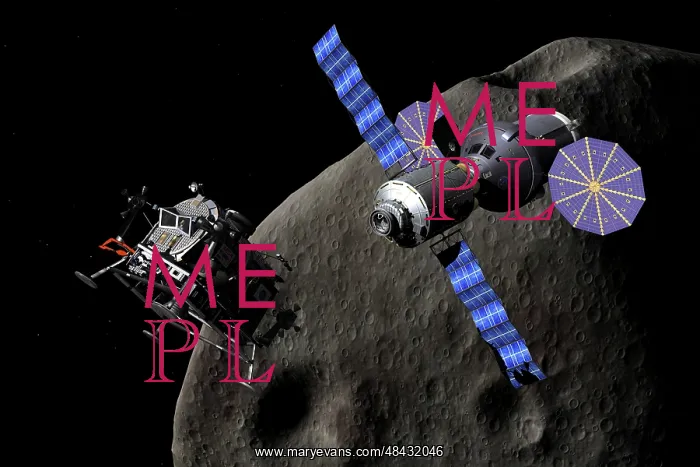 : Asteroid Lander departs from Deep Space Vehicle : Asteroid Lander departs from Deep Space Vehicle