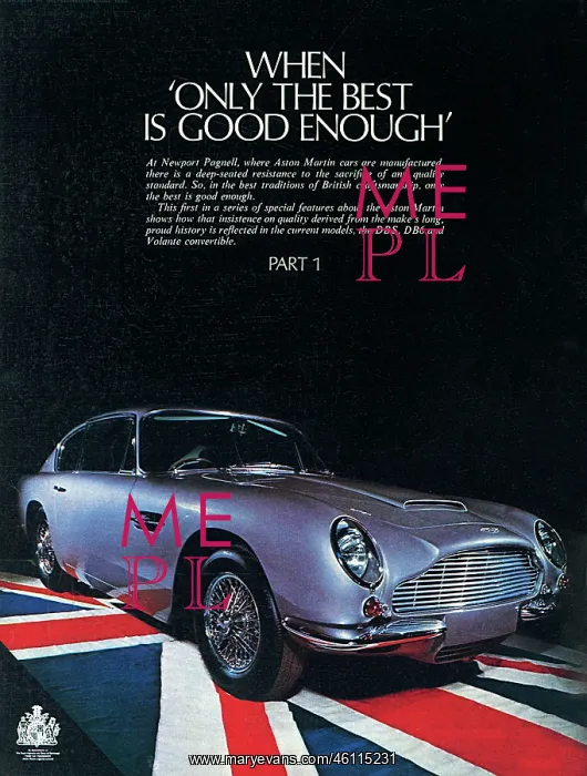 : Aston Martin advert : Aston Martin advert