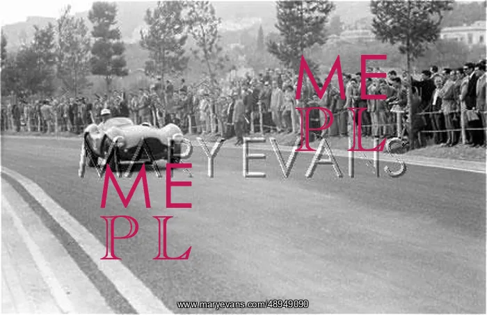 : Aston Martin DB3S at Pedralbes, Spain : Aston Martin DB3S at Pedralbes, Spain