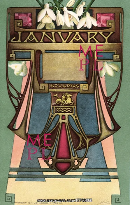 : Astrological representation of Aquarius (January) : Astrological representation of Aquarius (January)