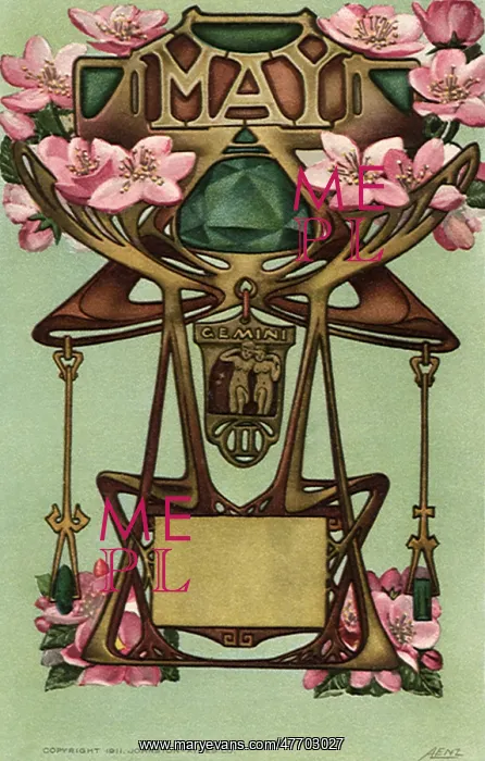  : Astrological representation of Gemini (May)
