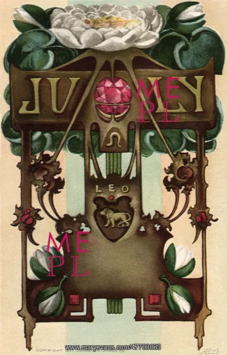  : Astrological representation of Leo (July)