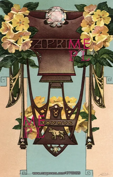  : Astrological representation of Taurus (April)