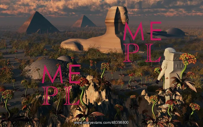 : An astronaut explorer comes across familiar structures on ? : An astronaut explorer comes across familiar structures on ?