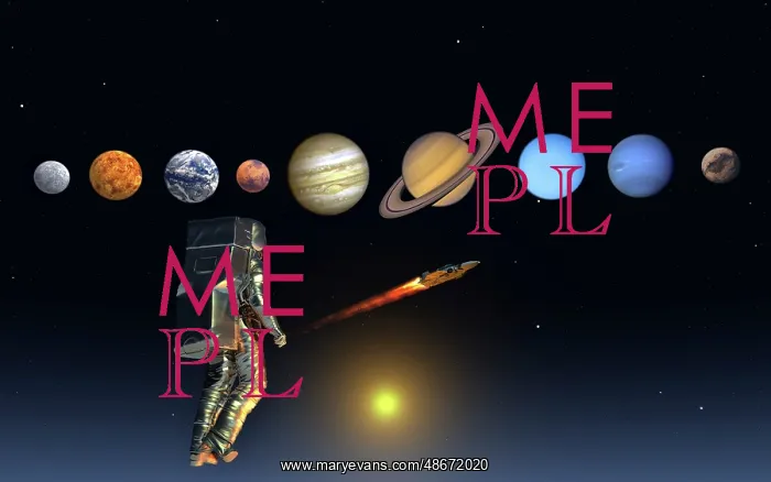 : An astronaut exploring our solar system of planets : An astronaut exploring our solar system of planets