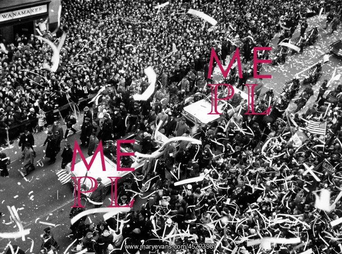 : Astronaut John Glenn, receiving a tickertape ? : Astronaut John Glenn, receiving a tickertape ?