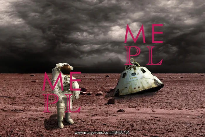 : An astronaut surveys his situation after being marooned on ? : An astronaut surveys his situation after being marooned on ?