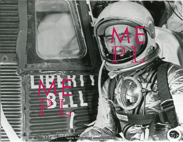 : Astronaut Virgil ?Gus? Grissom beside his Mercury space? : Astronaut Virgil ?Gus? Grissom beside his Mercury space?