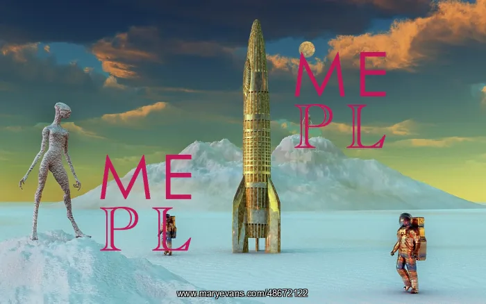 : Astronauts & aliens meeting on the surface of an exoplanet : Astronauts & aliens meeting on the surface of an exoplanet