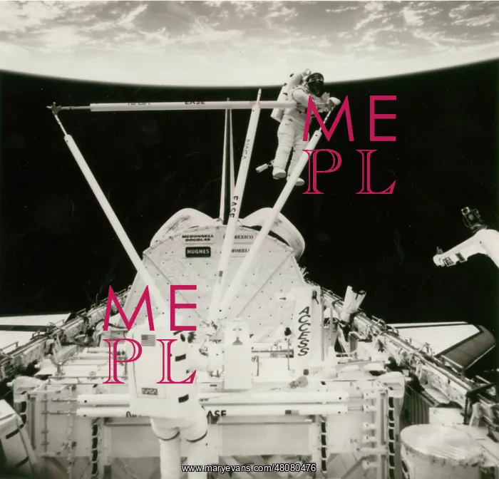 : Astronauts during an EVA outside a Space Shuttle : Astronauts during an EVA outside a Space Shuttle