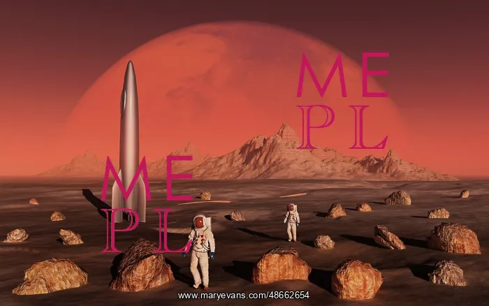 : Astronauts exploring the moon of planet Mars : Astronauts exploring the moon of planet Mars