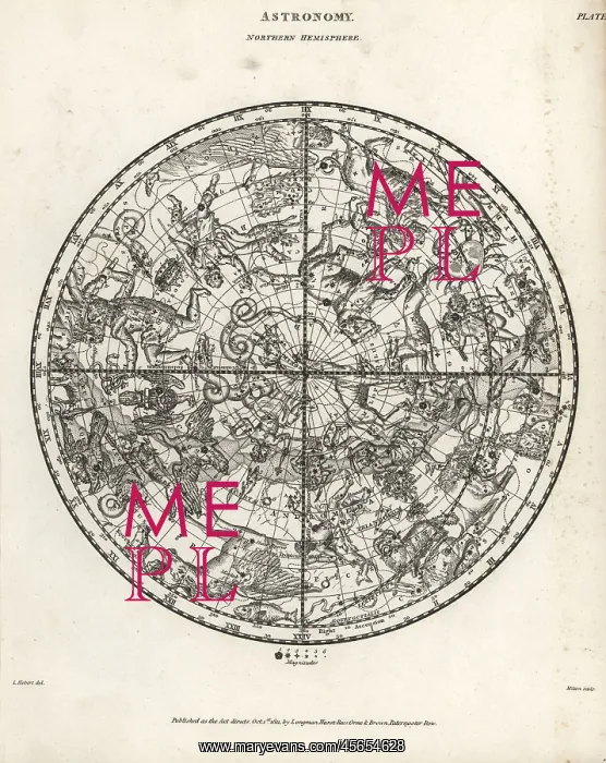 : Astronomical chart of the Northern hemisphere : Astronomical chart of the Northern hemisphere
