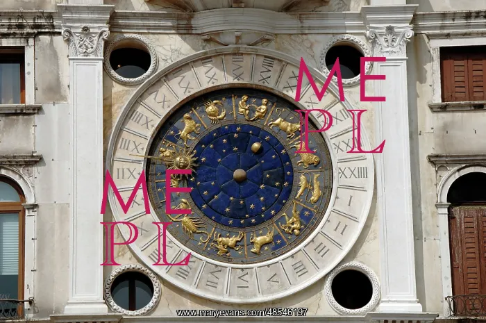 : Astronomical clock in the Clock Tower of St. Mark's Square : Astronomical clock in the Clock Tower of St. Mark's Square