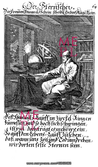 : astronomy, astronomers, Der Sternseher, copper : astronomy, astronomers, Der Sternseher, copper