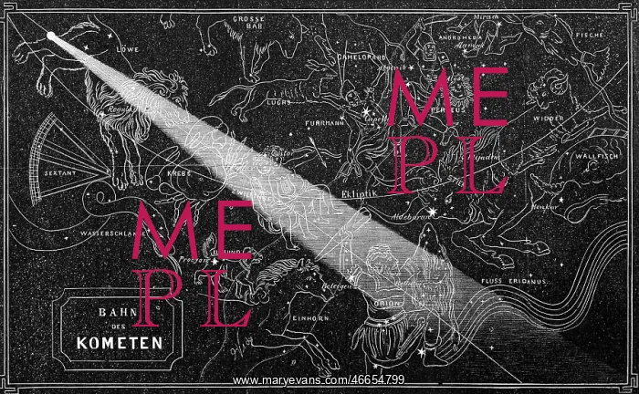 : astronomy, comets, path of the comet of 1264 : astronomy, comets, path of the comet of 1264