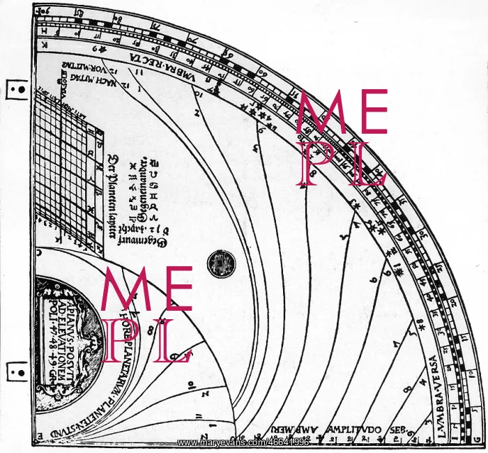 : astronomy, instruments, quadrant of Peter Apianus : astronomy, instruments, quadrant of Peter Apianus