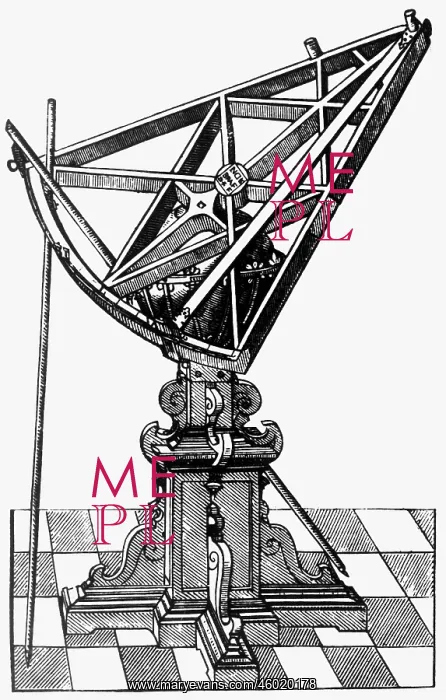 : astronomy, instruments, sextant, copper engraving : astronomy, instruments, sextant, copper engraving