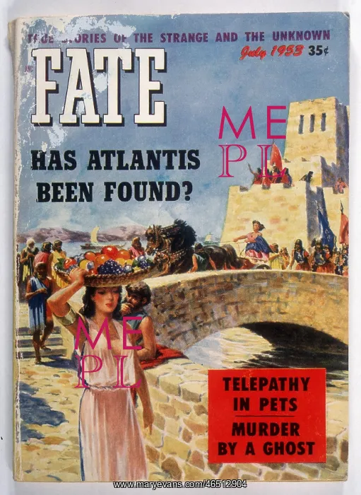  : Atantis. Cover of Fate Magazine depicting an artist's impression of Atlantis