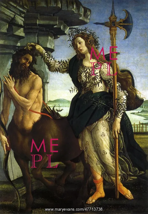  : Athena and Centaur, by Botticelli