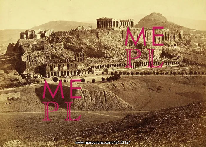 : Athens Greece - Acropolis and Mount Lycabettus : Athens Greece - Acropolis and Mount Lycabettus