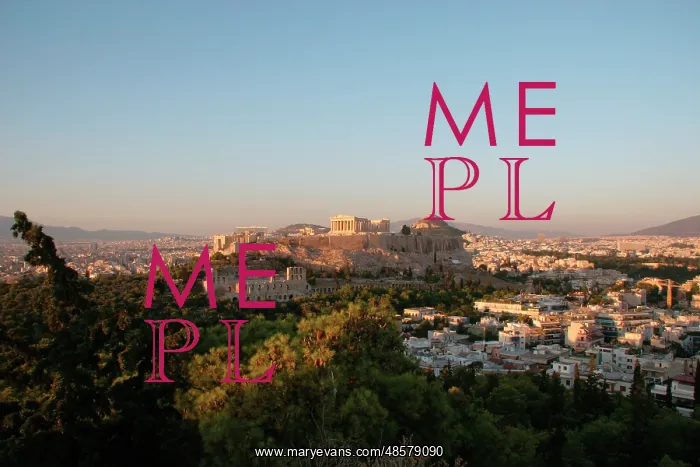 : Athens. Panoramic view of the Acropolis. Sunset : Athens. Panoramic view of the Acropolis. Sunset