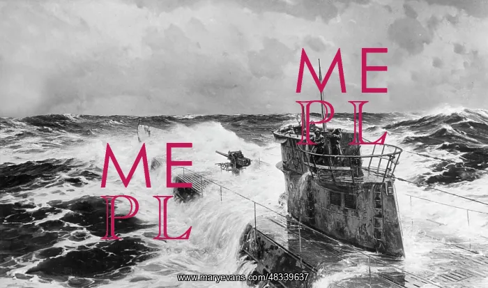 : In the Atlantic by Claus Bergen, 1942 : In the Atlantic by Claus Bergen, 1942