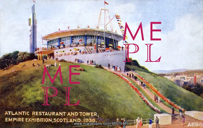 : Atlantic Restaurant and Tower, Empire Exhibition, Scotland : Atlantic Restaurant and Tower, Empire Exhibition, Scotland
