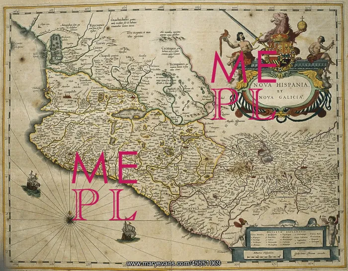 : Atlas Novus, 17th c.. Map of Mexico : Atlas Novus, 17th c.. Map of Mexico