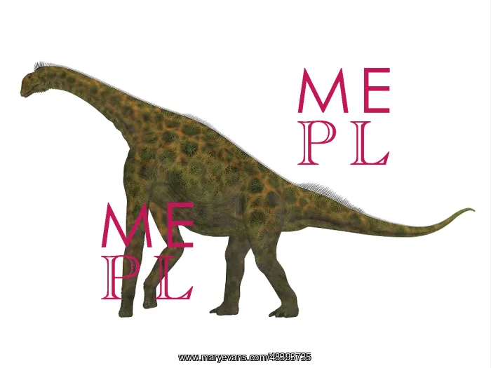 : Atlasaurus dinosaur, side view : Atlasaurus dinosaur, side view