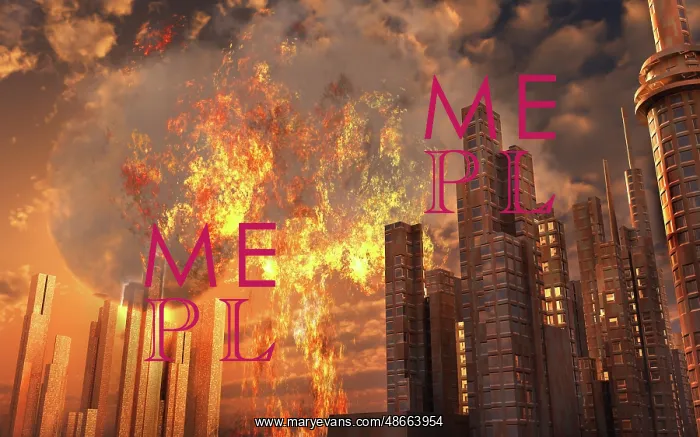 : An atomic explosion going off in a city : An atomic explosion going off in a city