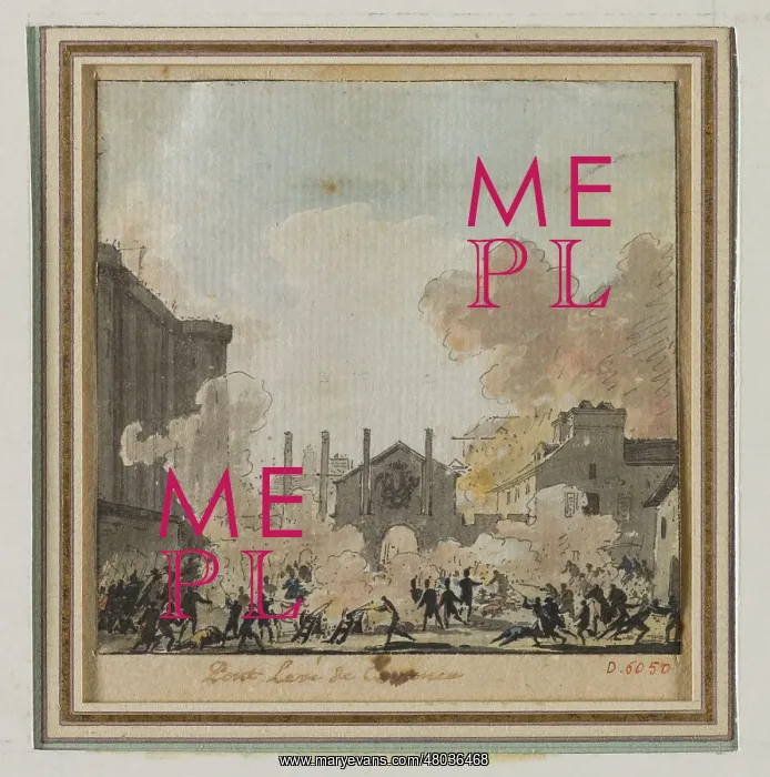 : The attack of the Bastille at the drawbridge : The attack of the Bastille at the drawbridge