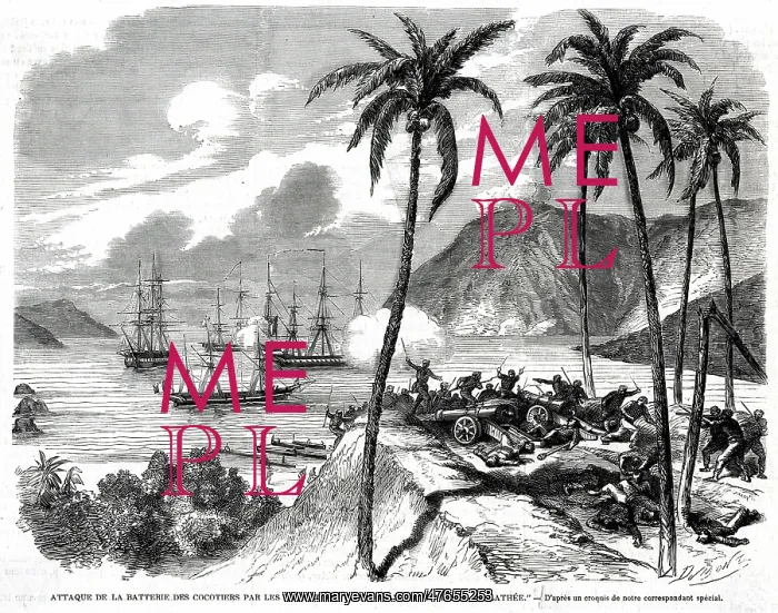 : Attack on the Battery of Coconut Trees 1863 : Attack on the Battery of Coconut Trees 1863