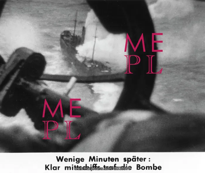 : Attack on a British freighter in the English Channel, 1940 : Attack on a British freighter in the English Channel, 1940
