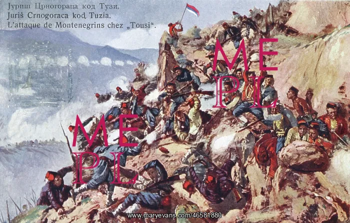 : Attack by Montenegran forces at Tuzi : Attack by Montenegran forces at Tuzi
