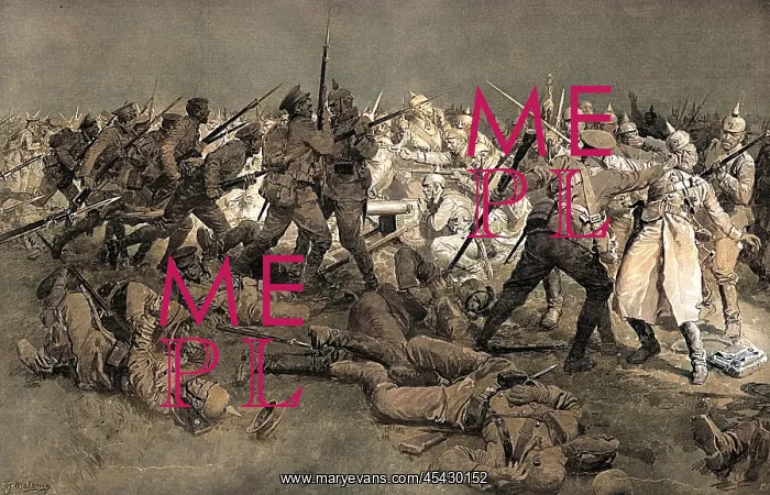 : Attempt of Prussian Guard to break British line round Ypres : Attempt of Prussian Guard to break British line round Ypres