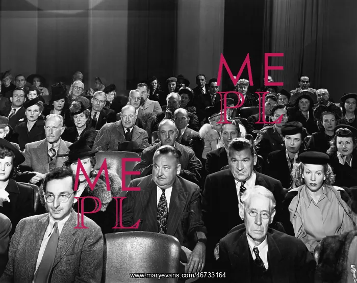 : Attentive audience in theater : Attentive audience in theater