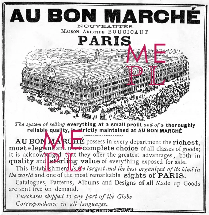  : AU BON MARCHE AD 1892