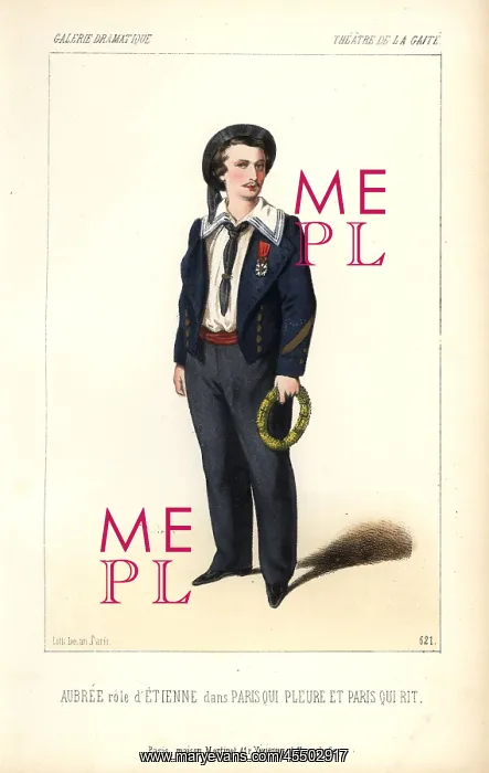 : Aubree in the role of Etienne in Paris qui : Aubree in the role of Etienne in Paris qui