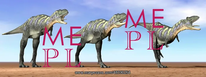 : Three Aucasaurus dinosaurs standing in the desert by ? : Three Aucasaurus dinosaurs standing in the desert by ?