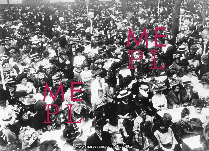 : Audience attending a concert, 1908 : Audience attending a concert, 1908