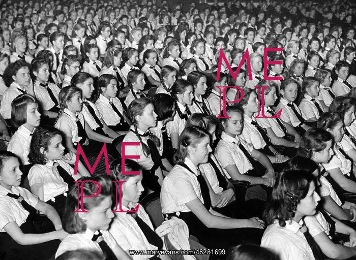 : Audience of a BDM rally, 1942 : Audience of a BDM rally, 1942
